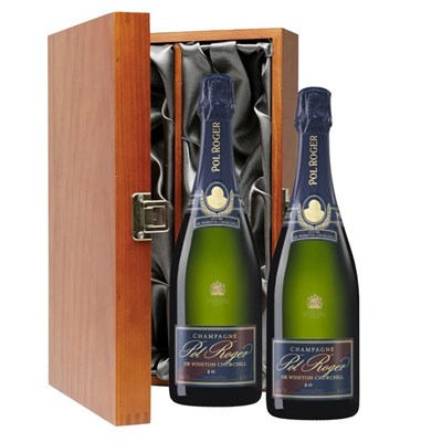 Pol Roger Sir Winston Churchill Vintage Champagne 2013 Double Luxury Gift Boxed Champagne